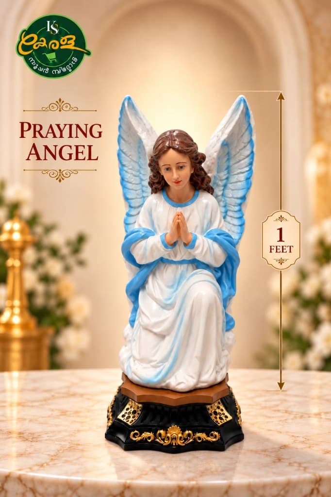 Kneeling Praying Angel Statue (1 Foot)